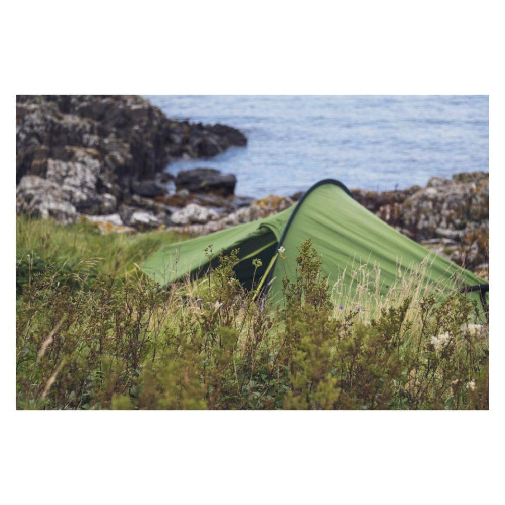 Vango Apex Compact 100 Tent - 1 Man Lightweight Tent (Pamir Green) - Pitched