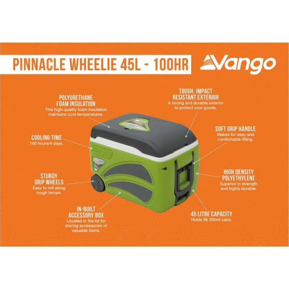 Vango Pinnacle Wheelie 45L-100Hr Cooler (Green)