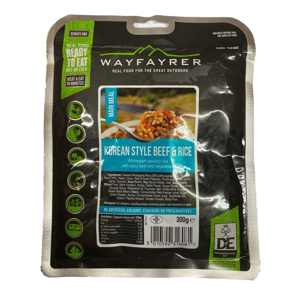 Wayfayrer Korean Style Beef & Rice -  Outdoor Camping Ready to Eat Meal Pouch