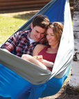 Coghlan Double Parachute Hammock (Blue/Grey)