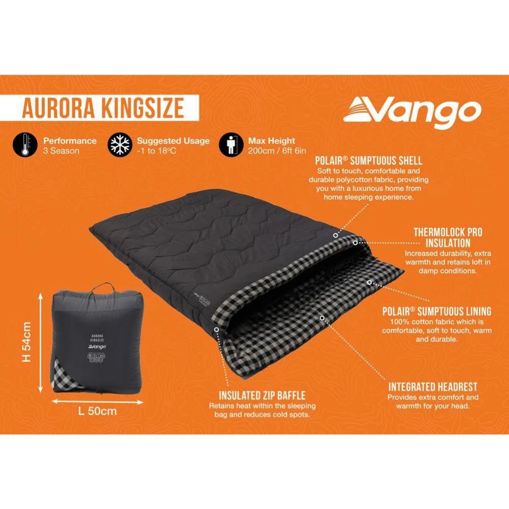 Vango Aurora Kingsize Sleeping Bag (Excalibur)