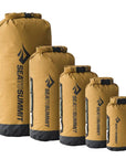 Sea to Summit Big River Dry Bag 65L (Dull Gold) the sizes