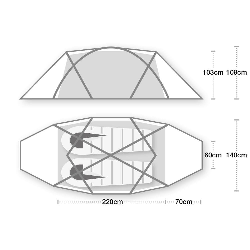 Terra Nova Trisar 2D TF 2 Tent - 2 Man Tent