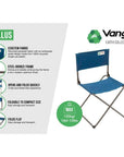 Vango Tellus Folding Camping Chair (Moroccan Blue)