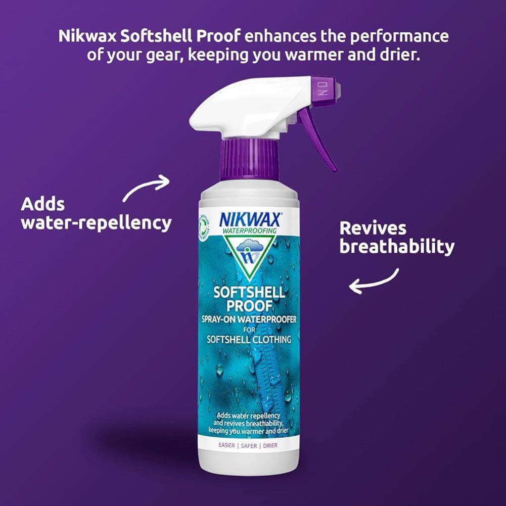 Nikwax Softshell Proof 300ml Spray On info