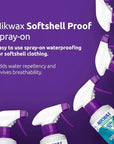Nikwax Softshell Proof 300ml Spray On sheet