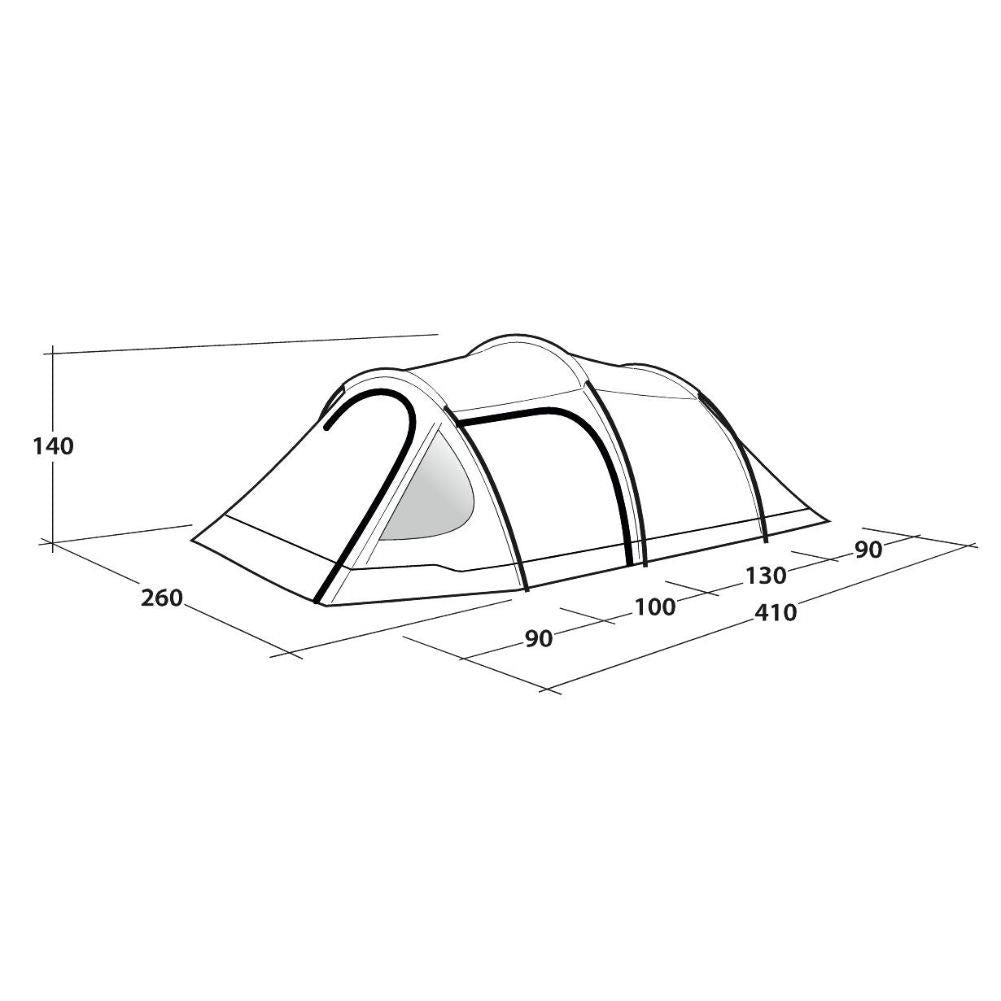 Outwell Tent Earth 4 - 4 Man Tunnel Tent diagram