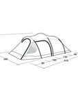 Outwell Tent Earth 4 - 4 Man Tunnel Tent diagram