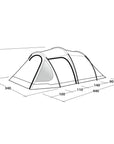 Outwell Tent Earth 5 - 5 Man Tunnel Tent measurements