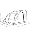 Outwell Tent Sky 4 - 4 Man Tunnel Tent diagram