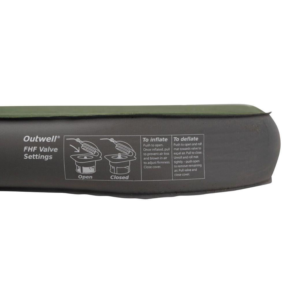 Outwell Self-inflating Mat Dreamhaven Double 10cm diagram