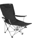 Outwell Folding Furniture Catamarca Lounger Chair (Black) lean back