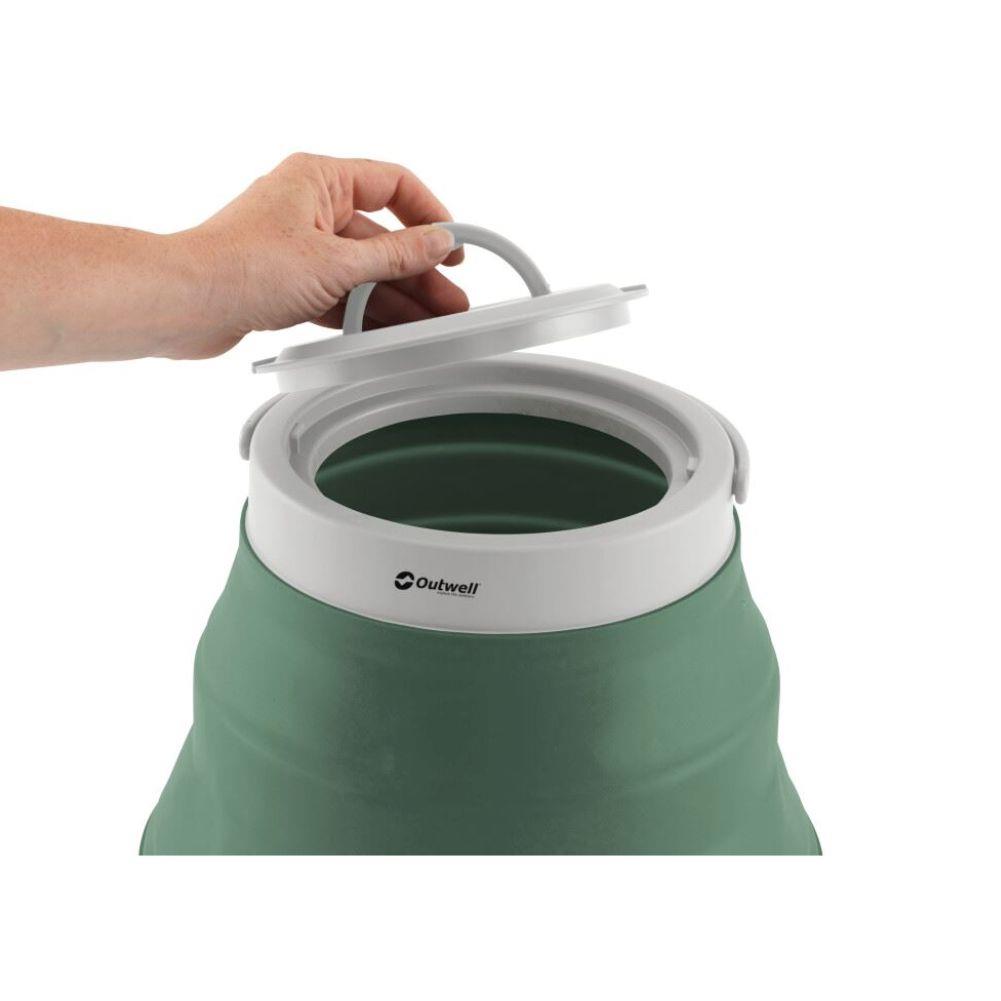 Outwell Collaps Water Carrier (Shadow Green) open lid