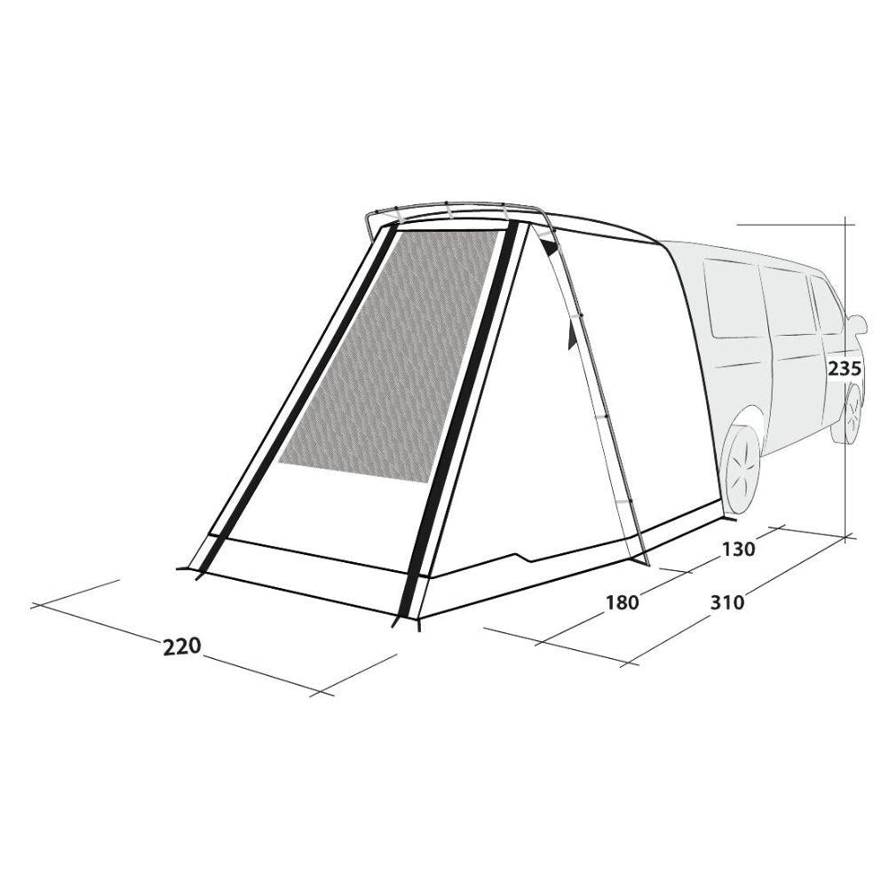 Outwell Sandcrest L Vehicle Awning diagram