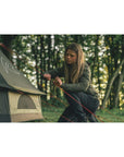 Robens Klondike PRS Tipi Tent (2024) women setting up