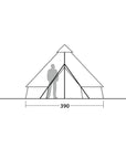 Robens Klondike PRS Tipi Tent (2024) person inside diagram
