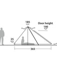 Robens Fairbanks - 4 Man Tent (2024) people inside diagram
