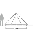Robens Fairbanks - 4 Man Tent (2024) height diagram