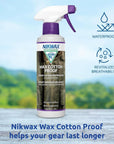 Nikwax Wax Cotton Proof Spray - 300ml