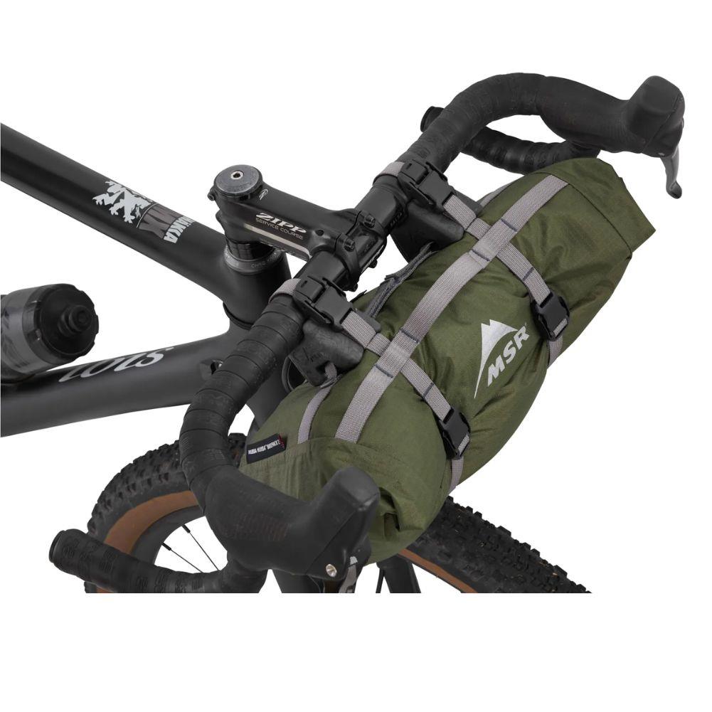 MSR Hubba Hubba 2-Person Tent Bikepack on bike