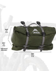 MSR Hubba Hubba 2-Person Tent Bikepack diagram on bike