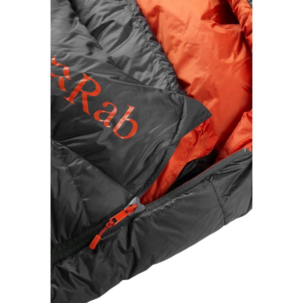 Rab Ascent 500 Down Sleeping Bag - Regular Wide (Graphene) zipper