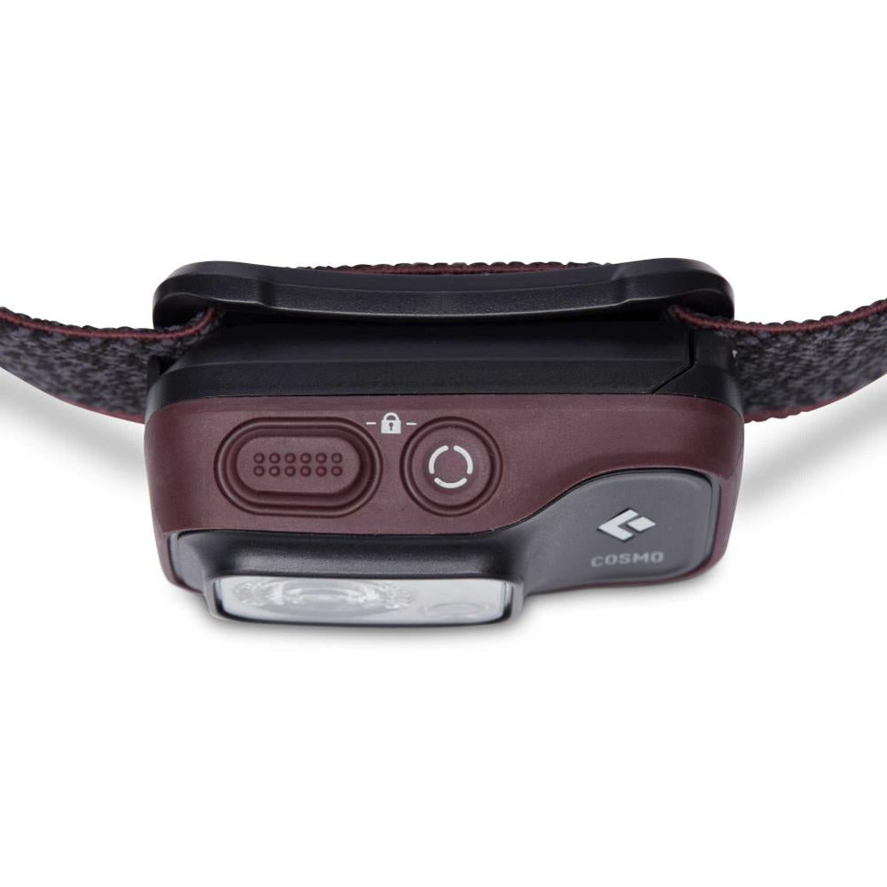 Black Diamond Cosmo 350 Lumen Head Torch (Bordeaux) buttons