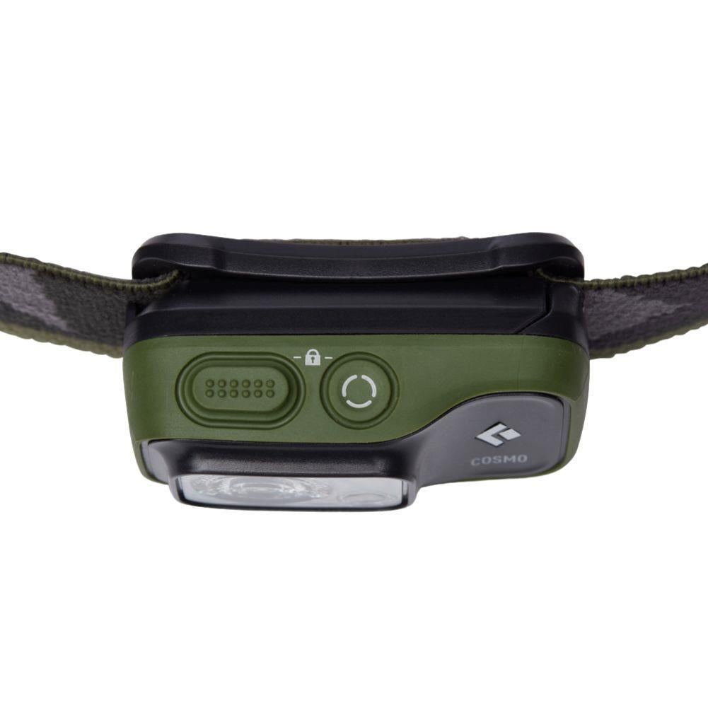 Black Diamond Cosmo 350 Lumen Head Torch (Dark Olive) top view