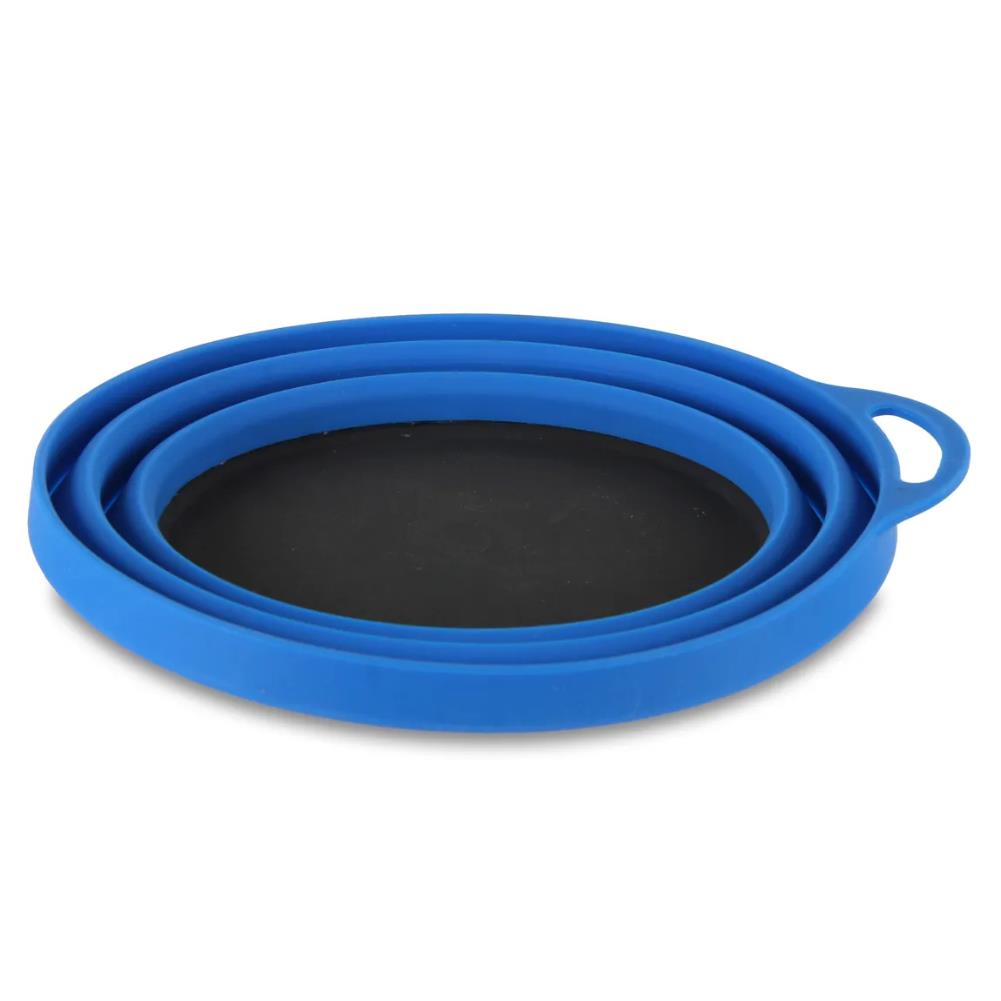 Lifeventure Ellipse Collapsible Bowls (Blue) flat