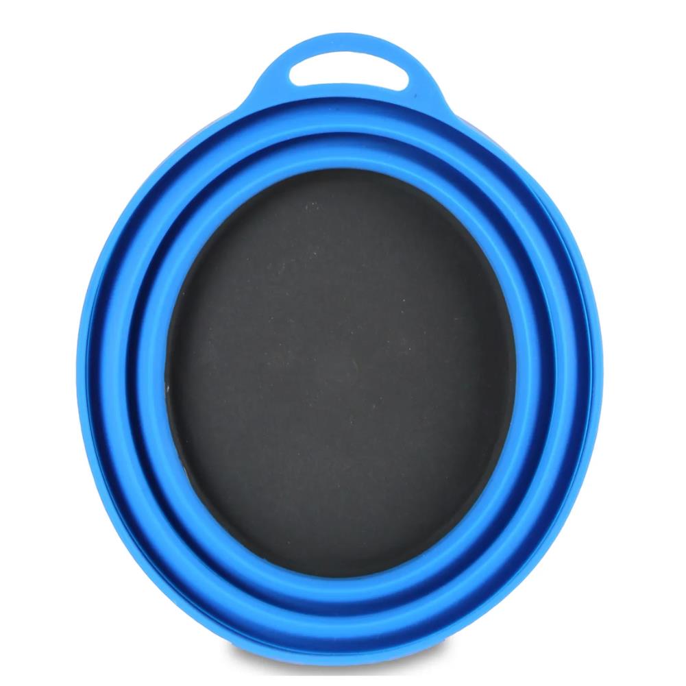 Lifeventure Ellipse Collapsible Bowls (Blue) top view