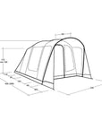 Outwell Sunhill 3 Air Tent - 3 Man Tent diagram
