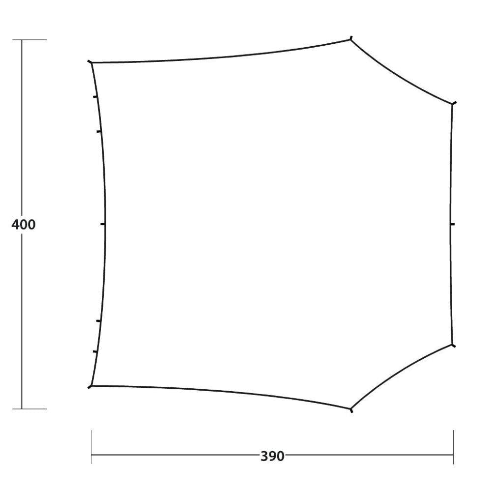 Outwell Canopy Tarp L angle diagram