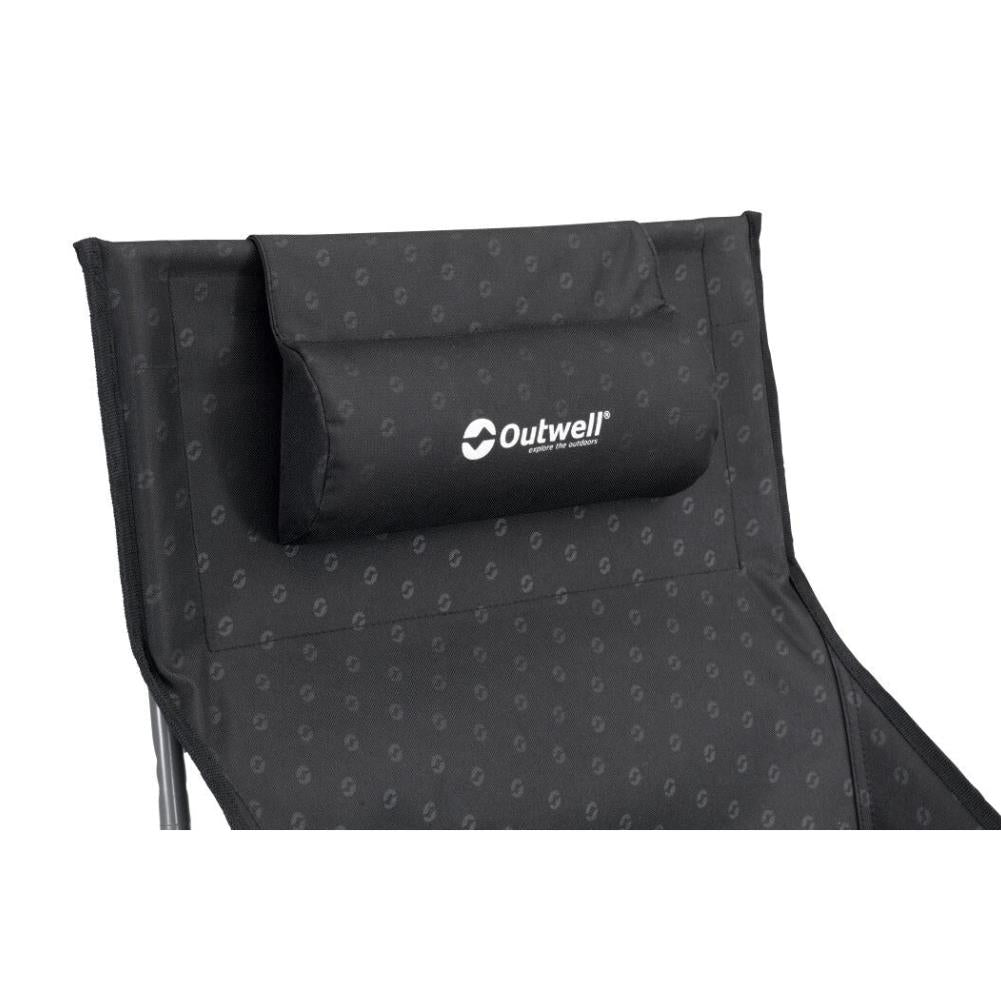 Outwell Emilio Folding Chair (Black)  pillow