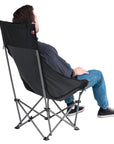 Outwell Emilio Folding Chair (Black) man in chair