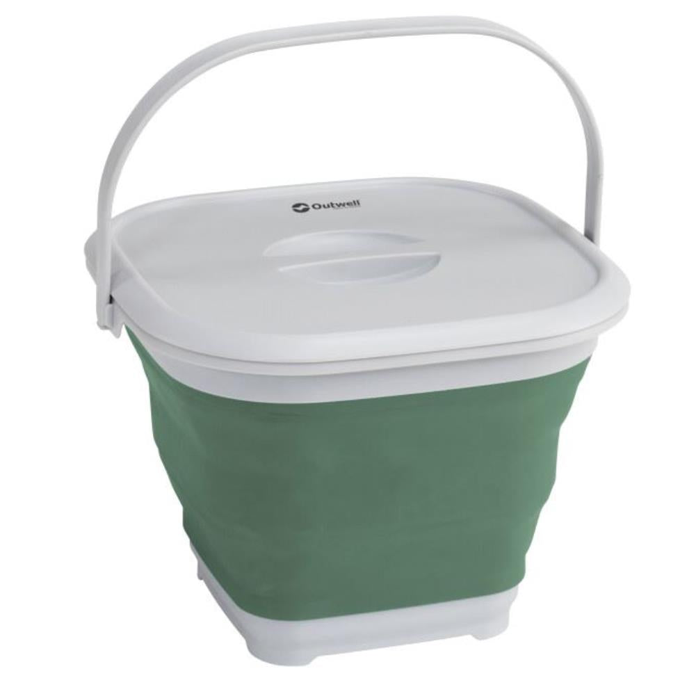 Outwell Collaps Bucket Square w/lid (Shadow Green)