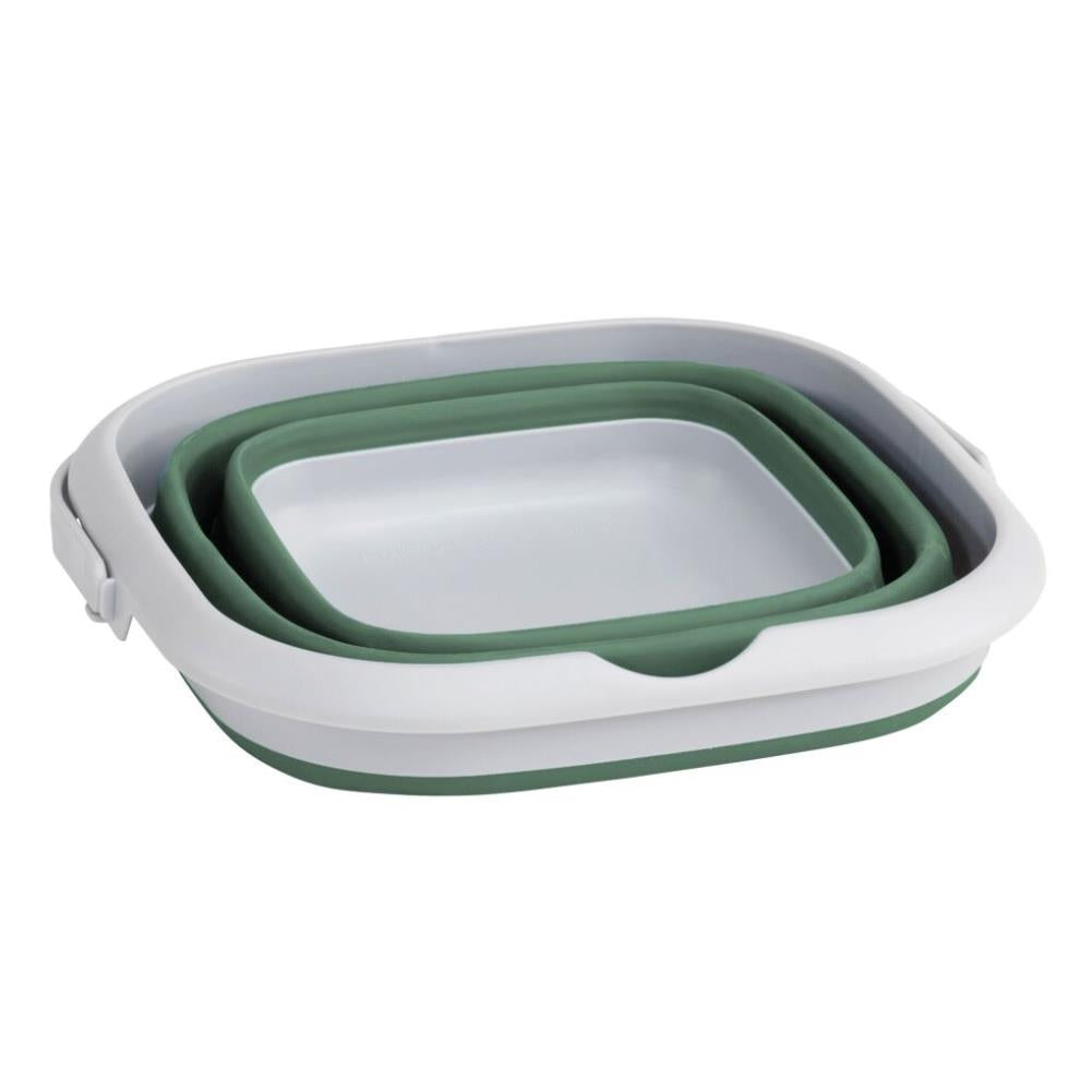 Outwell Collaps Bucket Square w/lid (Shadow Green) flat