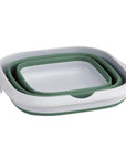 Outwell Collaps Bucket Square w/lid (Shadow Green) flat