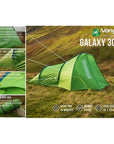 Vango Galaxy 300 Eco Tent - 3 Man Tent