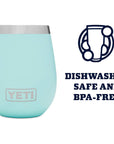 Yeti Rambler 10 OZ Wine Tumbler (Seafoam)