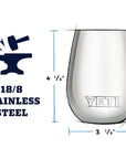 Yeti Rambler 10 OZ  Wine Tumbler (Navy)