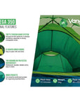 Vango Omega 350 Eco Tent - 3 Man Tunnel Tent 2024