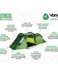 Vango Omega 350 Eco Tent - 3 Man Tunnel Tent 2024