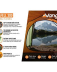 Vango Scafell 300 Tent - 3 Man Trekking Tent - Internal Features