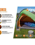 Vango Nevis 300 Tent - 3 Person Tent (Pamir Green) - Internal Features