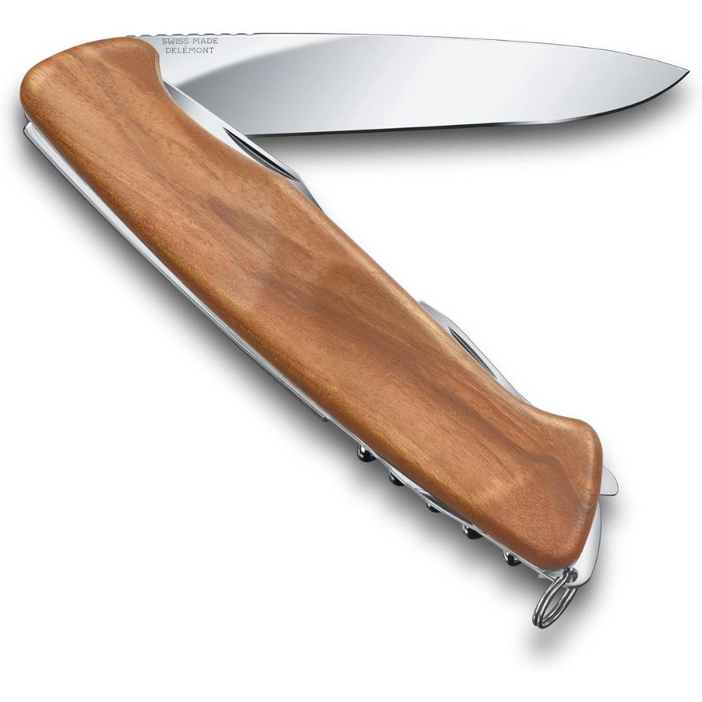 Victorinox RangerWood 55 Walnut Swiss Army Knife (Blister Pack) &#39;ZZ&#39; knife out