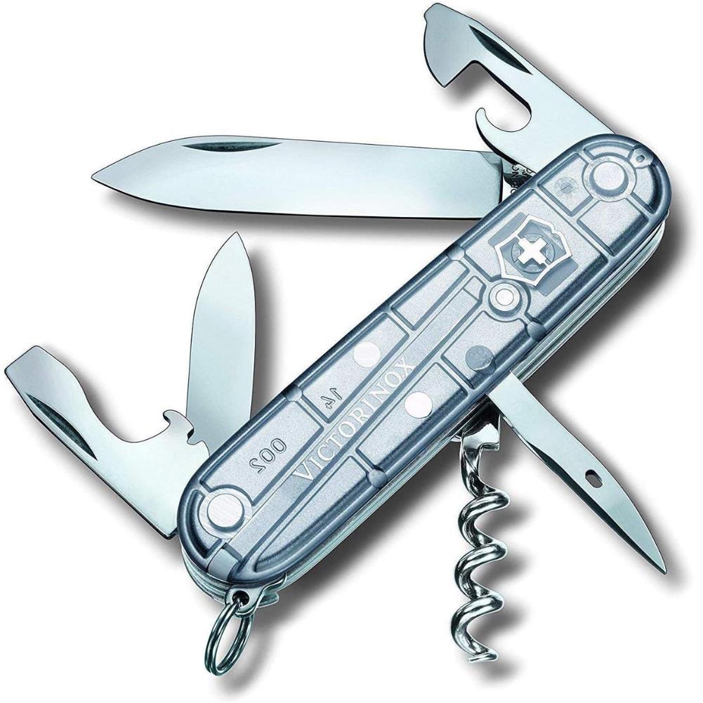 Victorinox Spartan Swiss Army Pocket Knife (Silver Transparent)