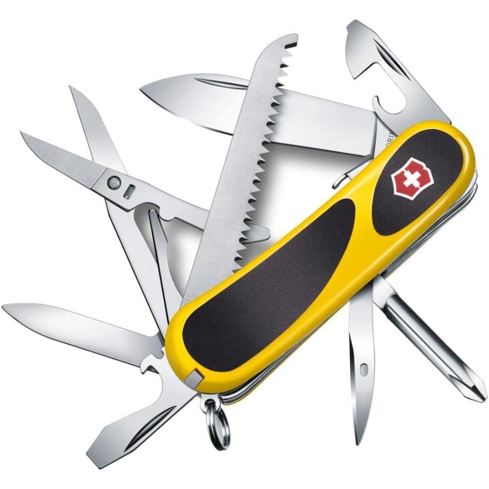 Victorinox Evogrip 18 Swiss Army Pocket Knife (Yellow/Black)