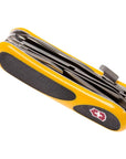 Victorinox Evogrip 18 Swiss Army Pocket Knife (Yellow/Black) closed