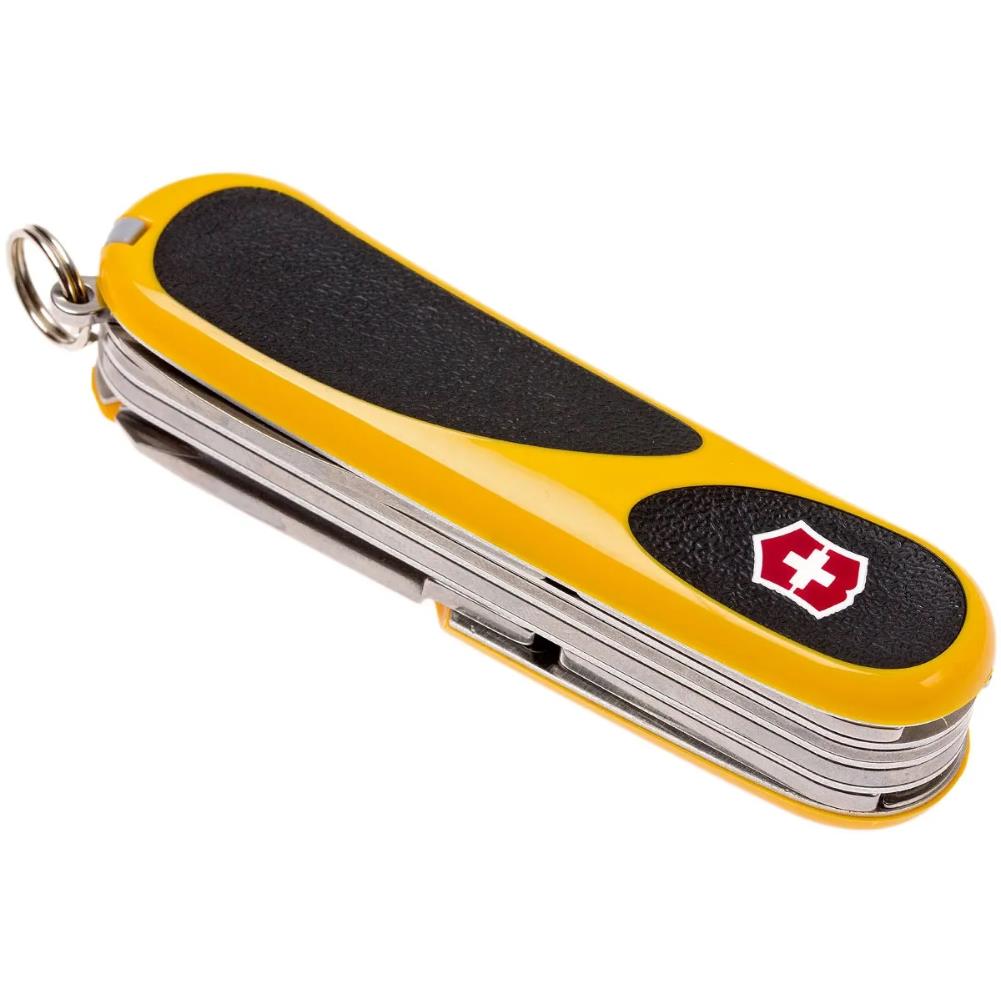 Victorinox Evogrip 18 Swiss Army Pocket Knife (Yellow/Black) top view