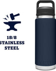 Yeti Rambler 26 OZ Bottle With Chug Cap (Navy)